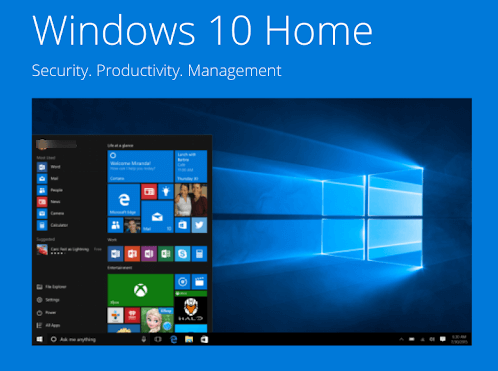 Windows 10 maison