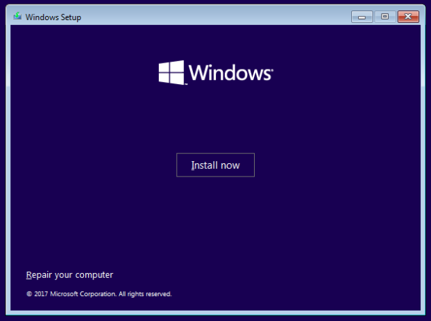 install windows