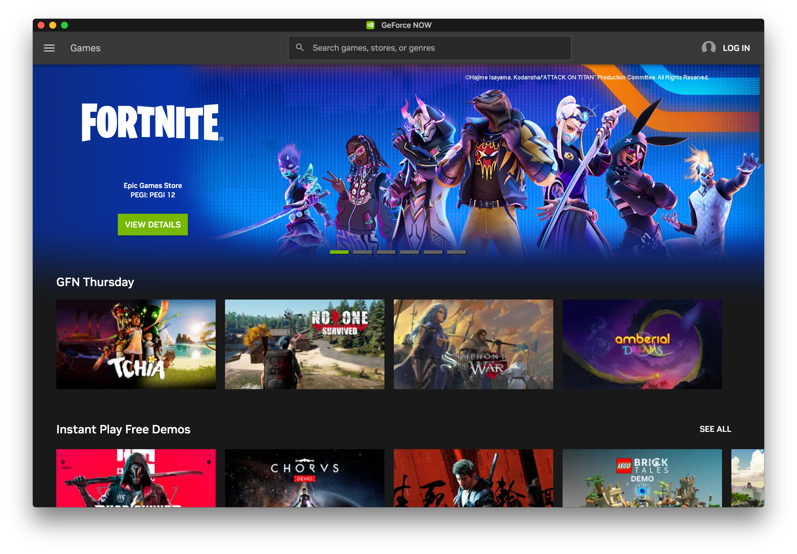 geforce now app on macos