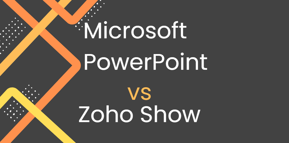 Microsoft PowerPoint et Zoho Show