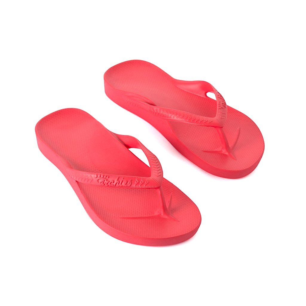 Archies Thongs Coral - Standard Arch – Noosa Footwear Co.