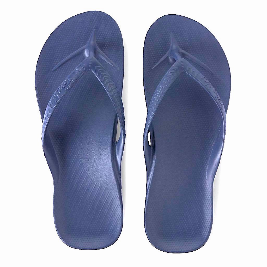 Archies Arch Support Thongs - Navy – The Linen Cupboard Dirranbandi