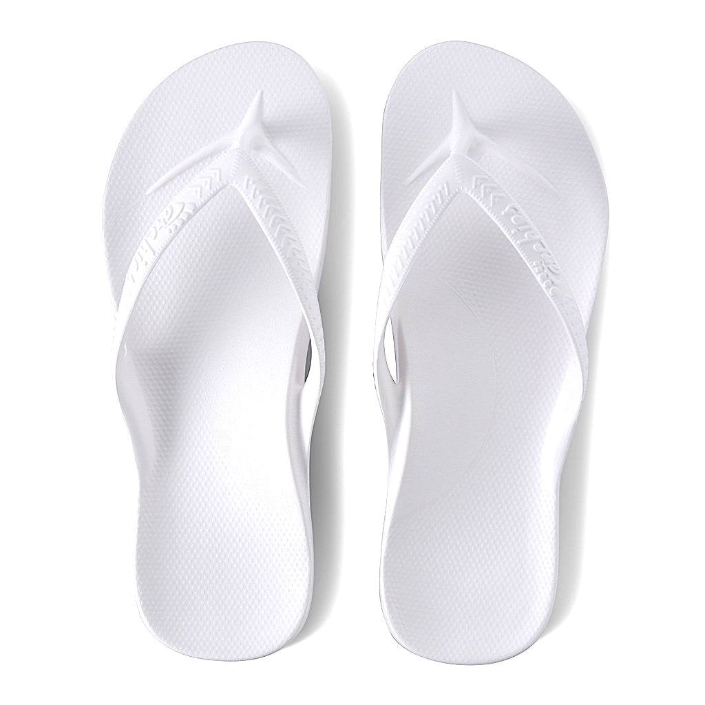 Arch Support Slides - Classic - White – Archies Footwear Pty Ltd.