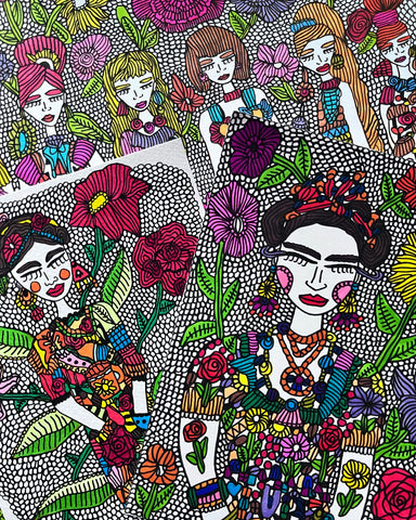 Frida drawings by Antayjo Art 