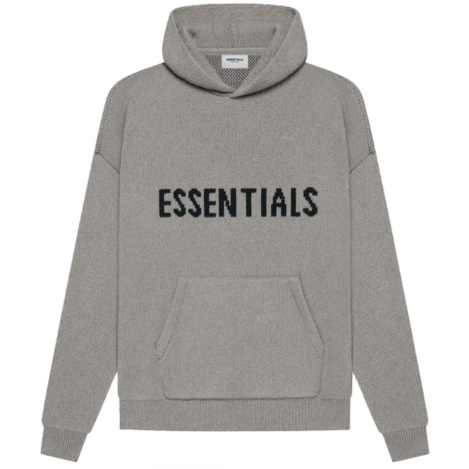 Essentials - Knit Hoodie (Heather Oatmeal) – XCLSVE Brisbane