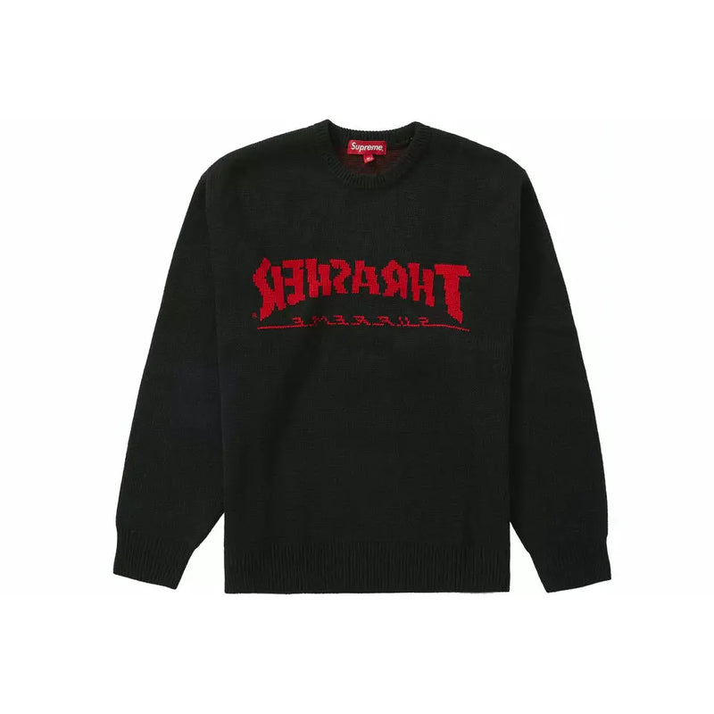 Supreme × THRASHER sweater BLACK size:M-eastgate.mk
