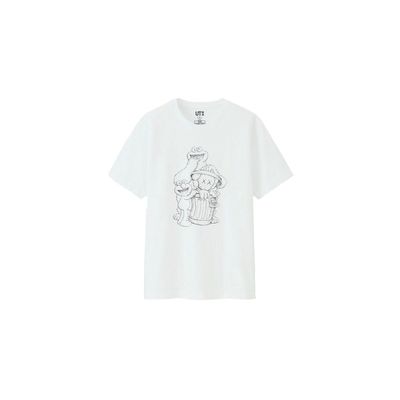 KAWS x Uniqlo - Trash Can Outline Tee (White) – XCLSVE Brisbane