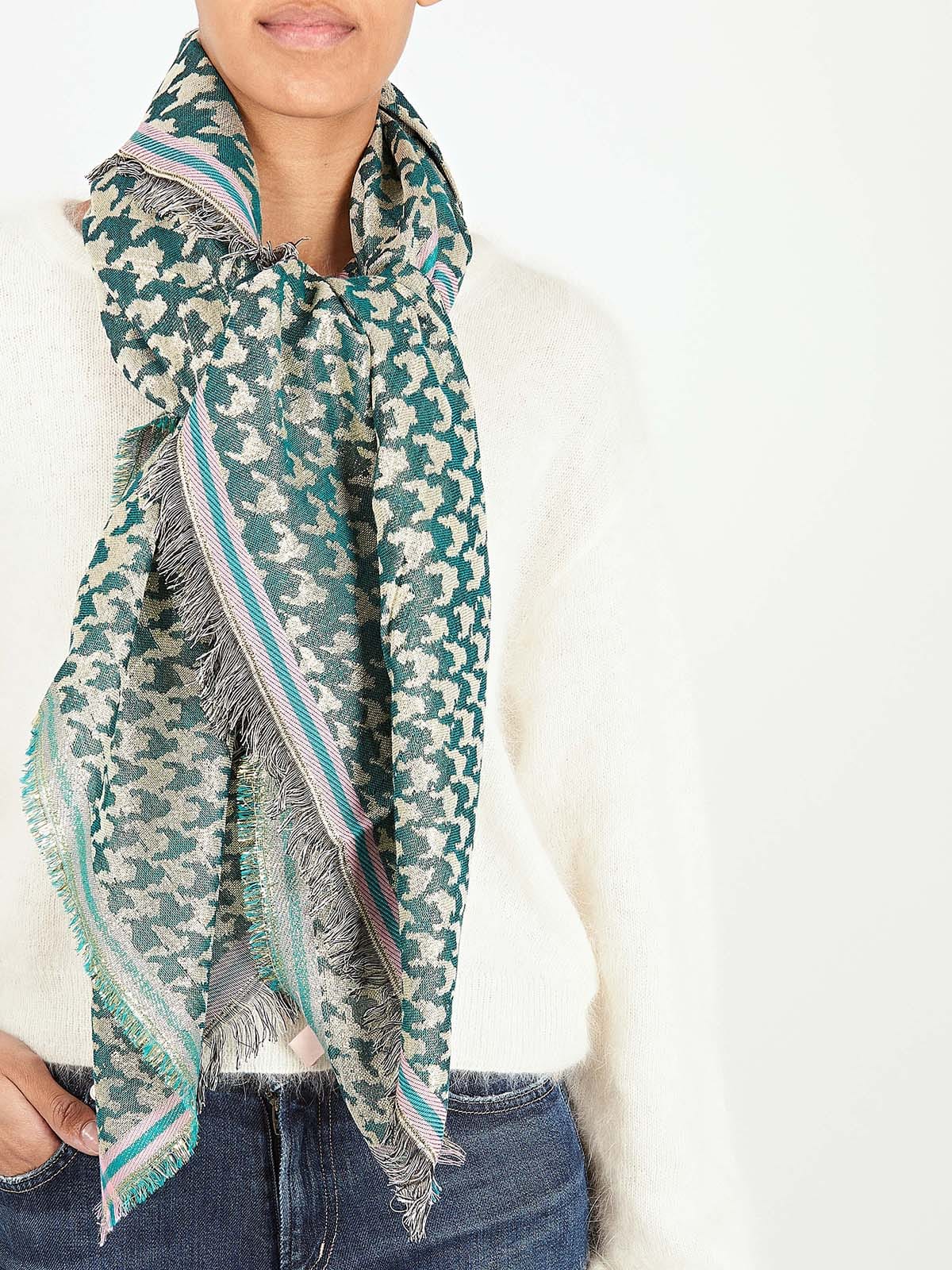 metallic scarf