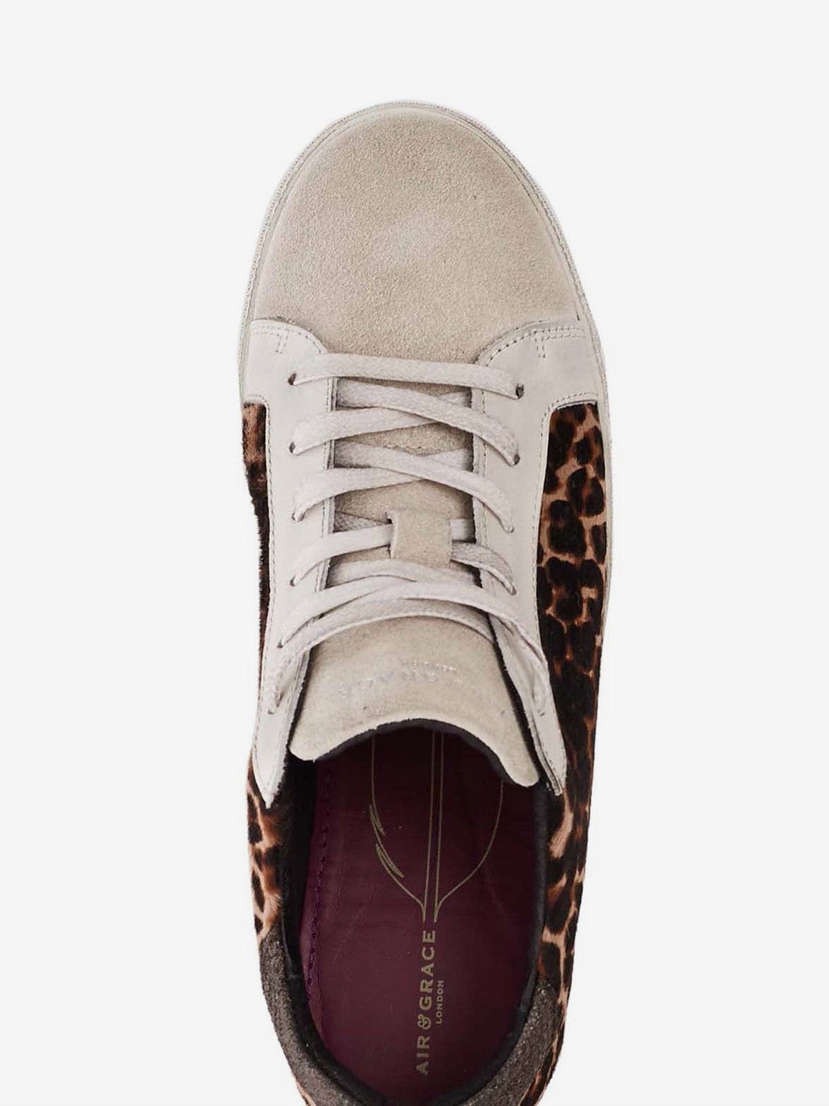 air and grace leopard trainers