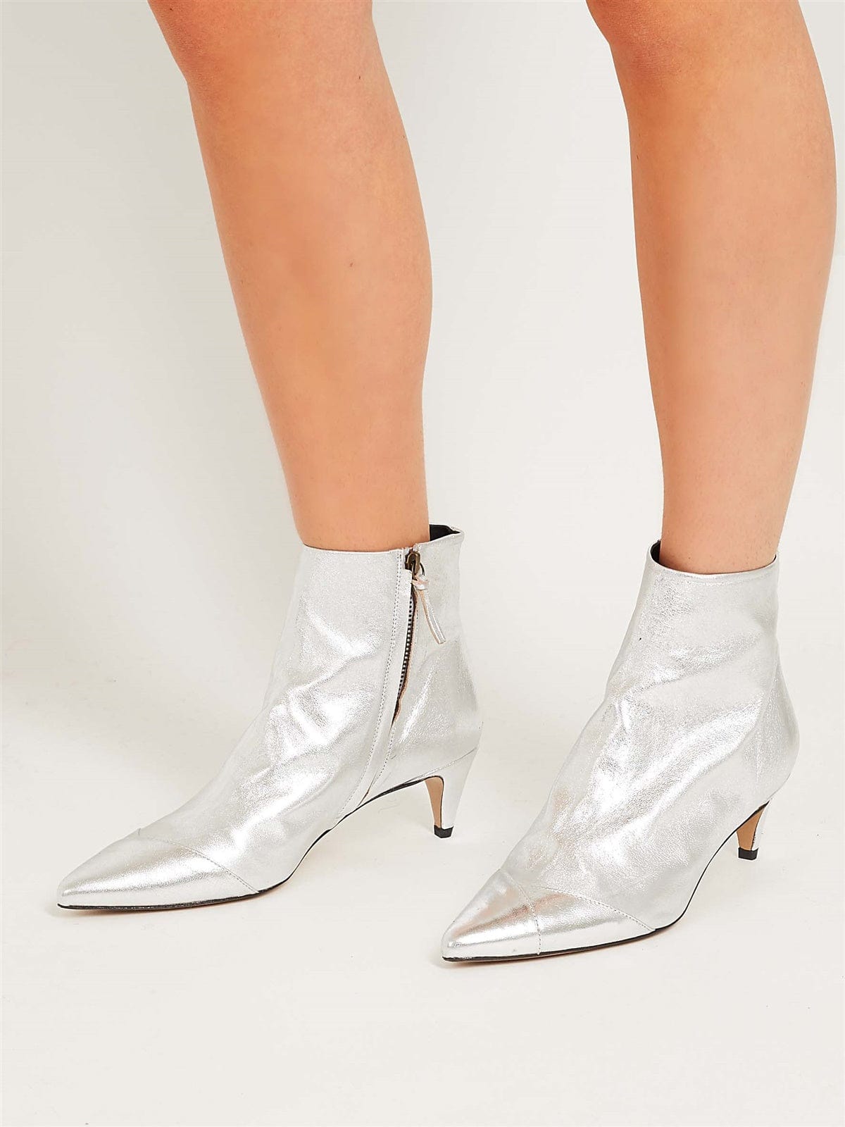 isabel marant silver boots