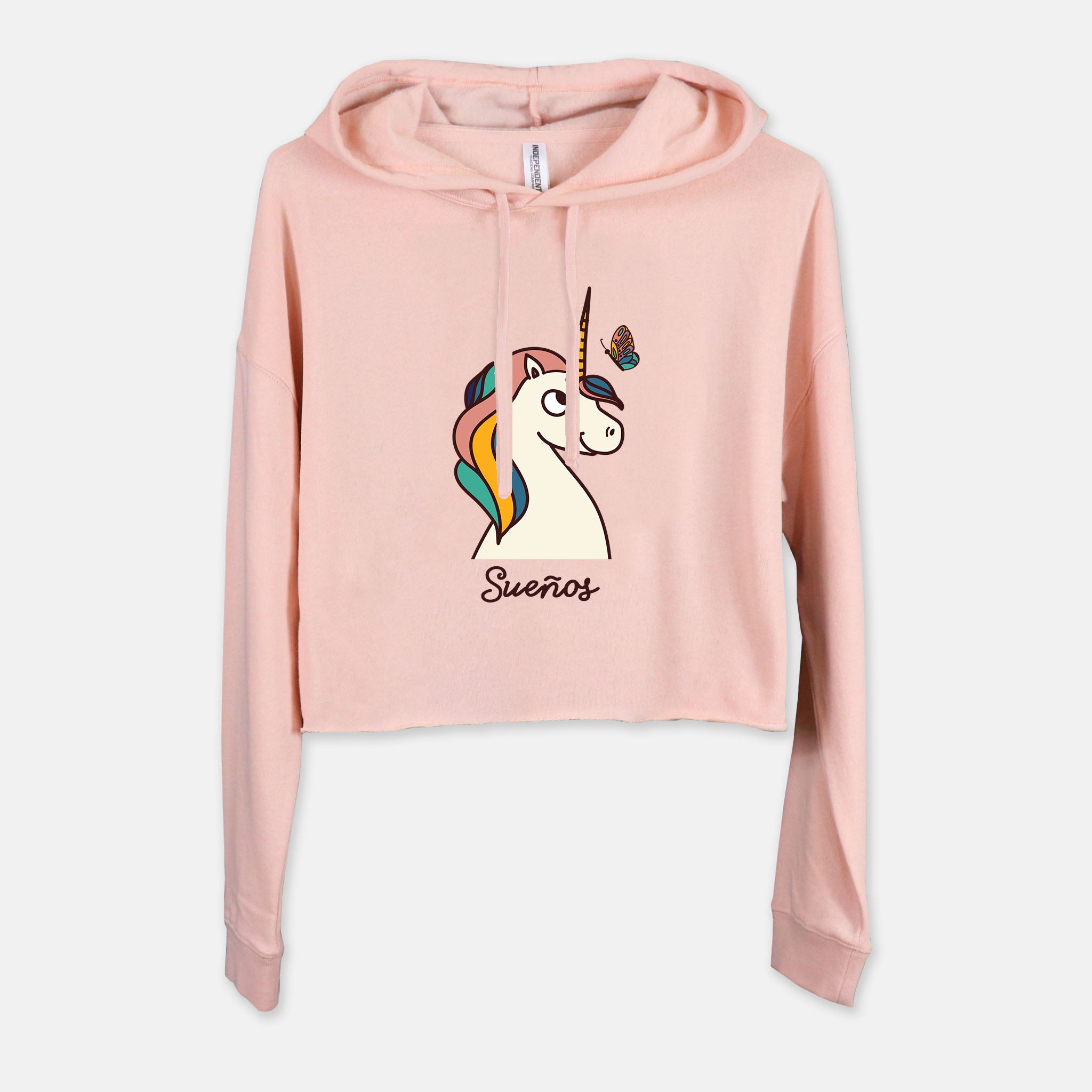 unicorn crop hoodie