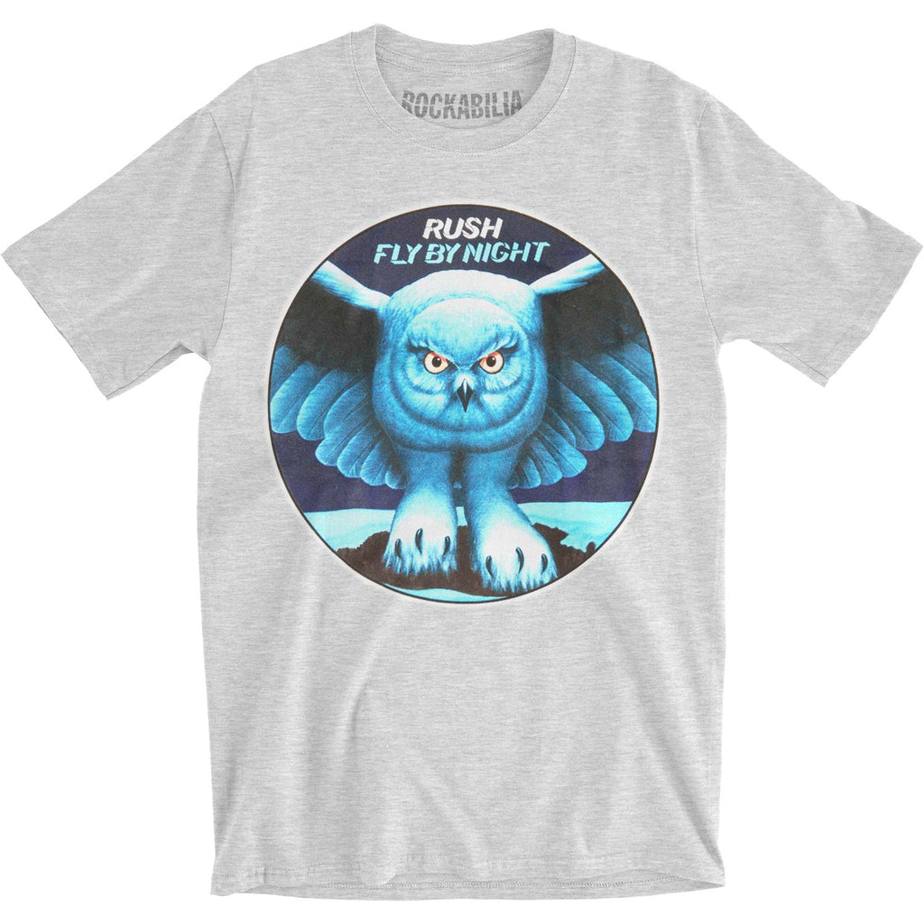 Rush Fly By Night Heather Grey Slim Fit T Shirt 256213 Rockabilia Merch Store 