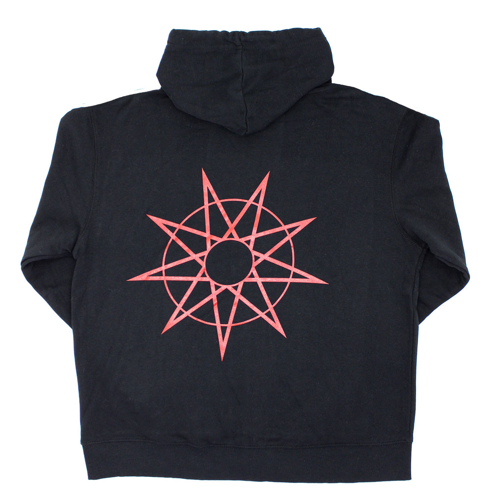 Slipknot 9 Point Star (Back Print) Zippered Hooded Sweatshirt ...