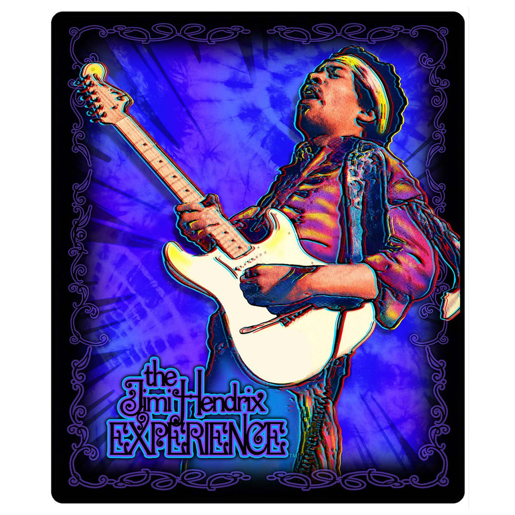 Jimi Hendrix Concert Plush Blanket