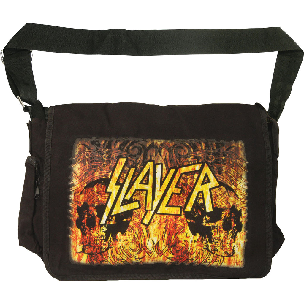 Slayer Flames Messenger Bag 85934 | Rockabilia Merch Store