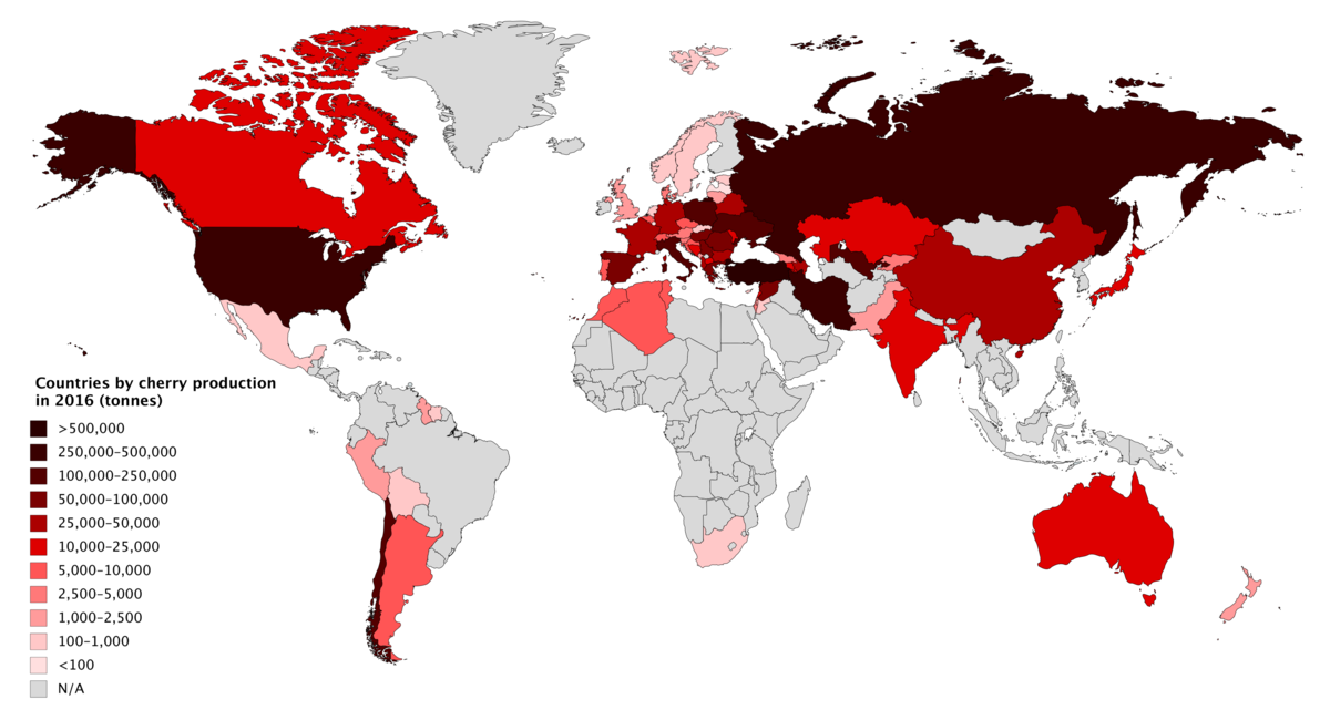 Cherries Available Across the World