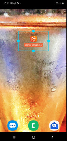 Android-Startbildschirm mit Remootio-Widget