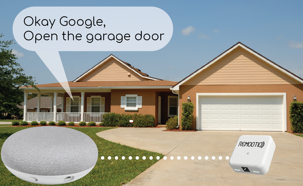 Smart garage door opener Google Home