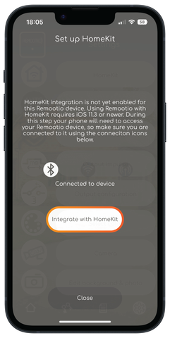 Intégrer avec HomeKit