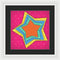Multicolored Star Pattern For Kids - Framed Print from Wallasso - The Wall Art Superstore