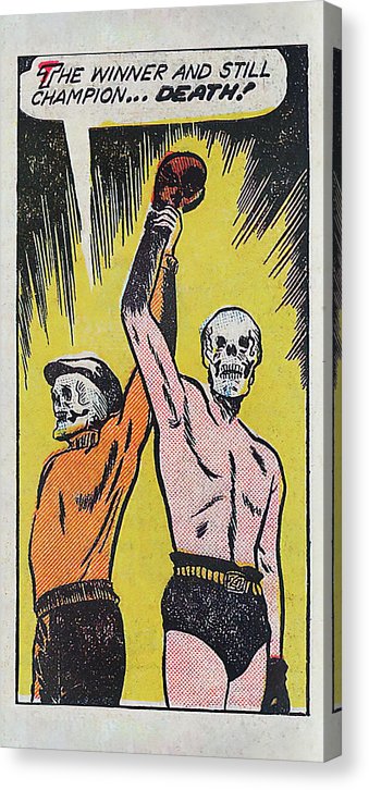 Boxing Skeleton Declared Winner and Champion, Vintage Comic Book - Can –  Wallasso - The Wall Art Superstore