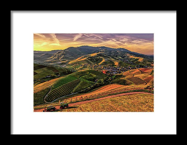 Colorful Farmland - Framed Print from Wallasso - The Wall Art Superstore