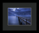Long Boardwalk With Vibrant Purple Skies - Framed Print from Wallasso - The Wall Art Superstore