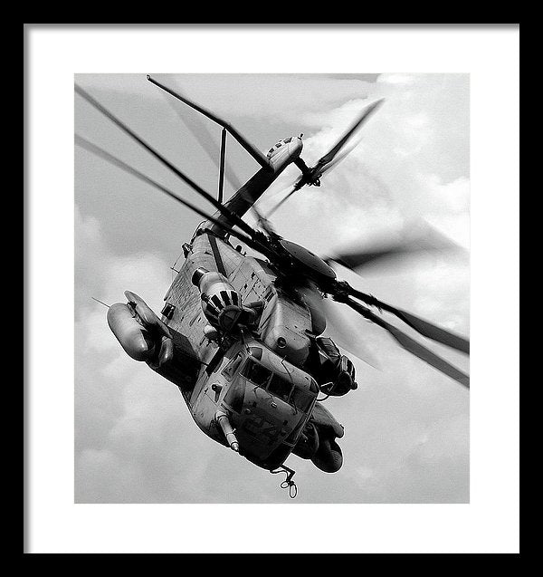 Military Sikorsky CH-53E Super Stallion Helicopter - Framed Print from Wallasso - The Wall Art Superstore