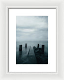 Moody Blue Jetty - Framed Print from Wallasso - The Wall Art Superstore