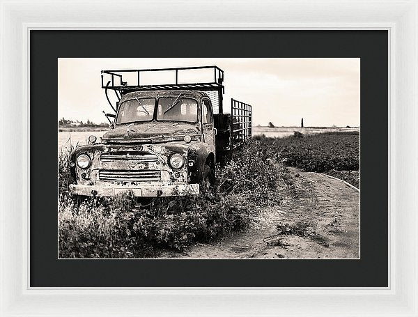 Old Abandoned Farm Truck - Framed Print from Wallasso - The Wall Art Superstore