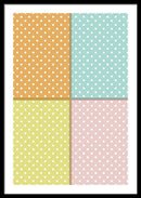 Pastel Polka Dot Pattern For Kids - Framed Print from Wallasso - The Wall Art Superstore