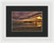 Remains of Old Pier As The Sun Goes Down - Framed Print from Wallasso - The Wall Art Superstore
