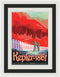 The Grass Is Redder Kepler-186f Visions of The Future Vintage Travel Poster - Framed Print from Wallasso - The Wall Art Superstore