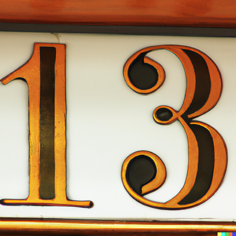 early use of house numbers 