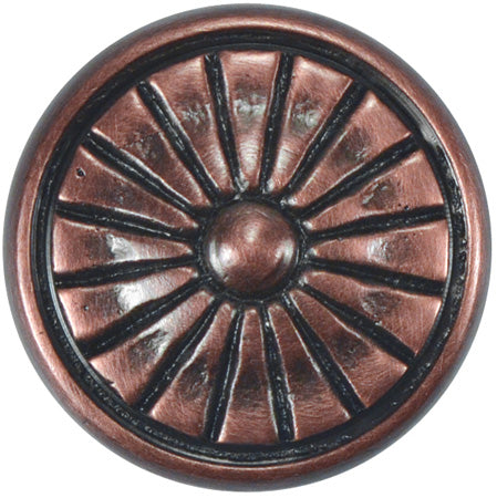 Art Deco Furniture Hardware - Antique Copper Knob