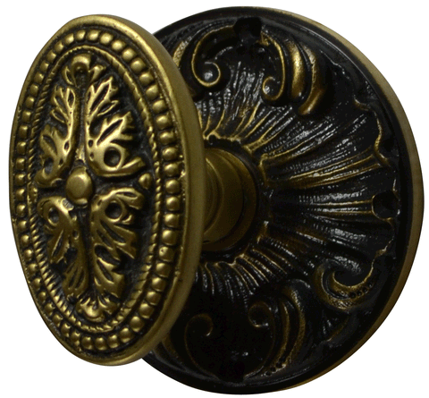 Solid Brass Victorian Door Knobs — Water and Wood