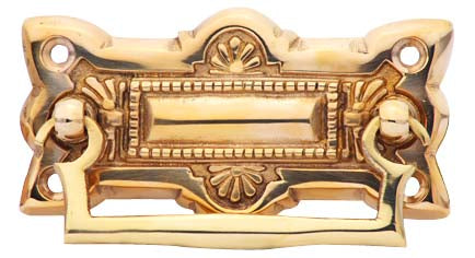 Hepplewhite Brass Drawer Pull - Polished Brass