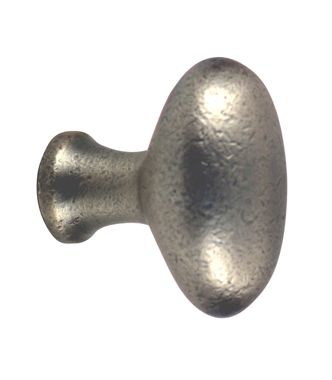 Arts and Crafts and Craftsman Style Hardware - Egg Cabinet Knob (Hammered Antique Nickel)