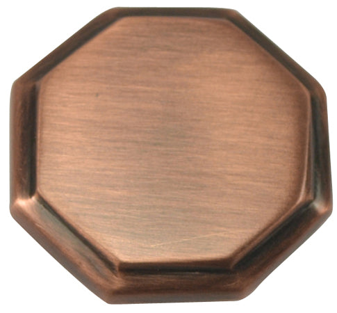 Arts and Crafts and Craftsman Style Hardware - Octagon Knob (Antique Copper)