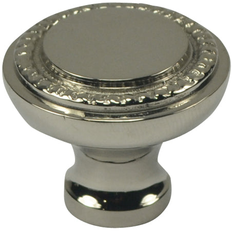 Arts and Crafts and Craftsman Style Hardware - Solid Brass Round Knob (Polished Brass)