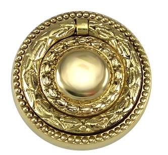 Hepplewhite - Regency Ring Pull in Polished Brass