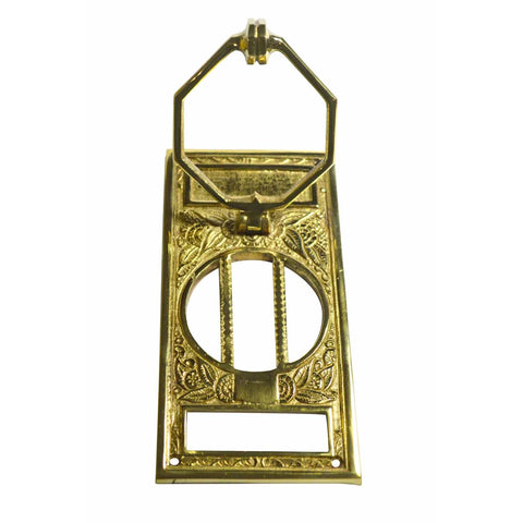 6 1/4 Inch Brass Speakeasy Door Knocker (Polished Brass Finish ...