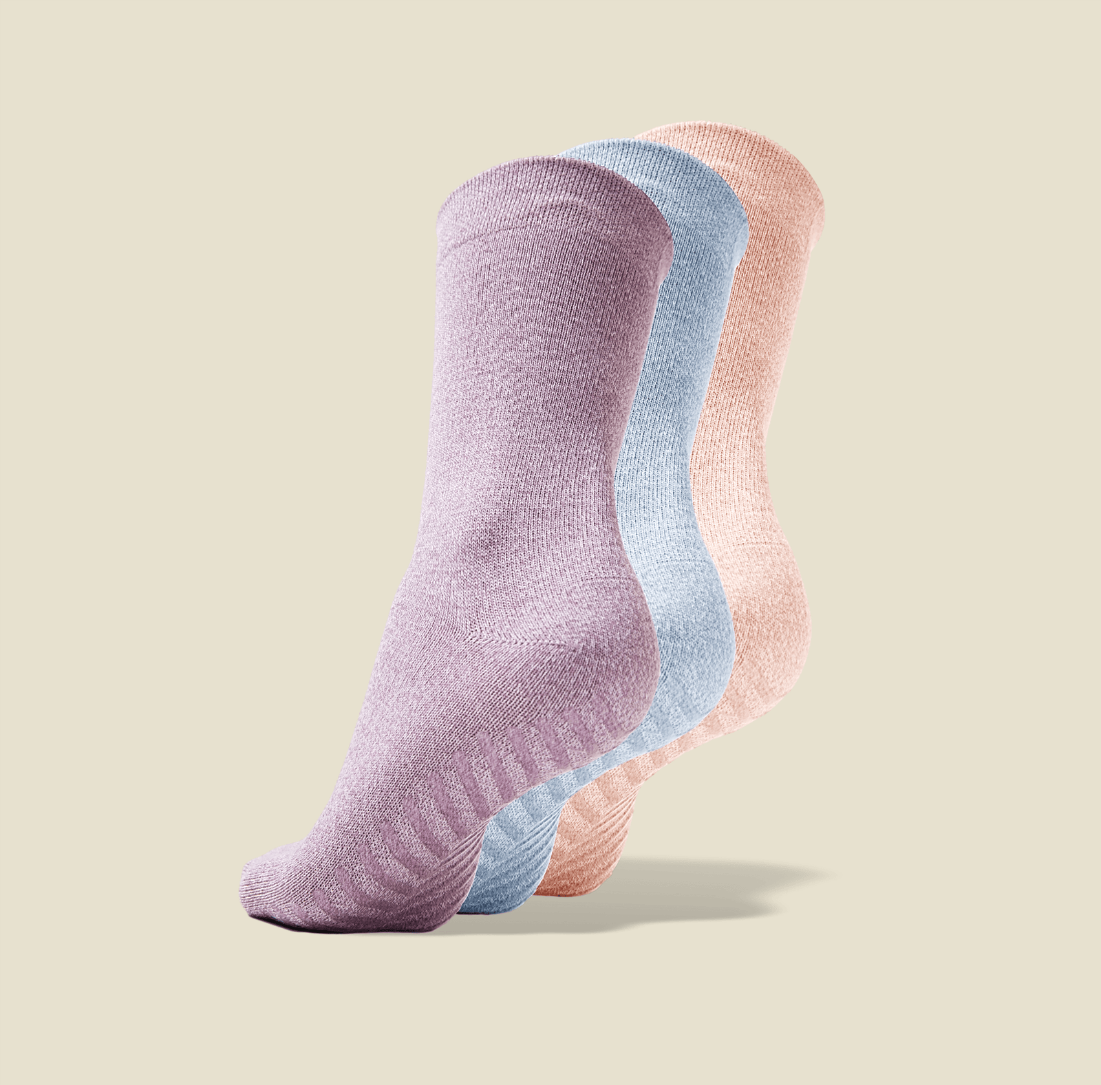 NoFall Antislip socks for Ladies Ankle Length Pink (Pack of 1 pair