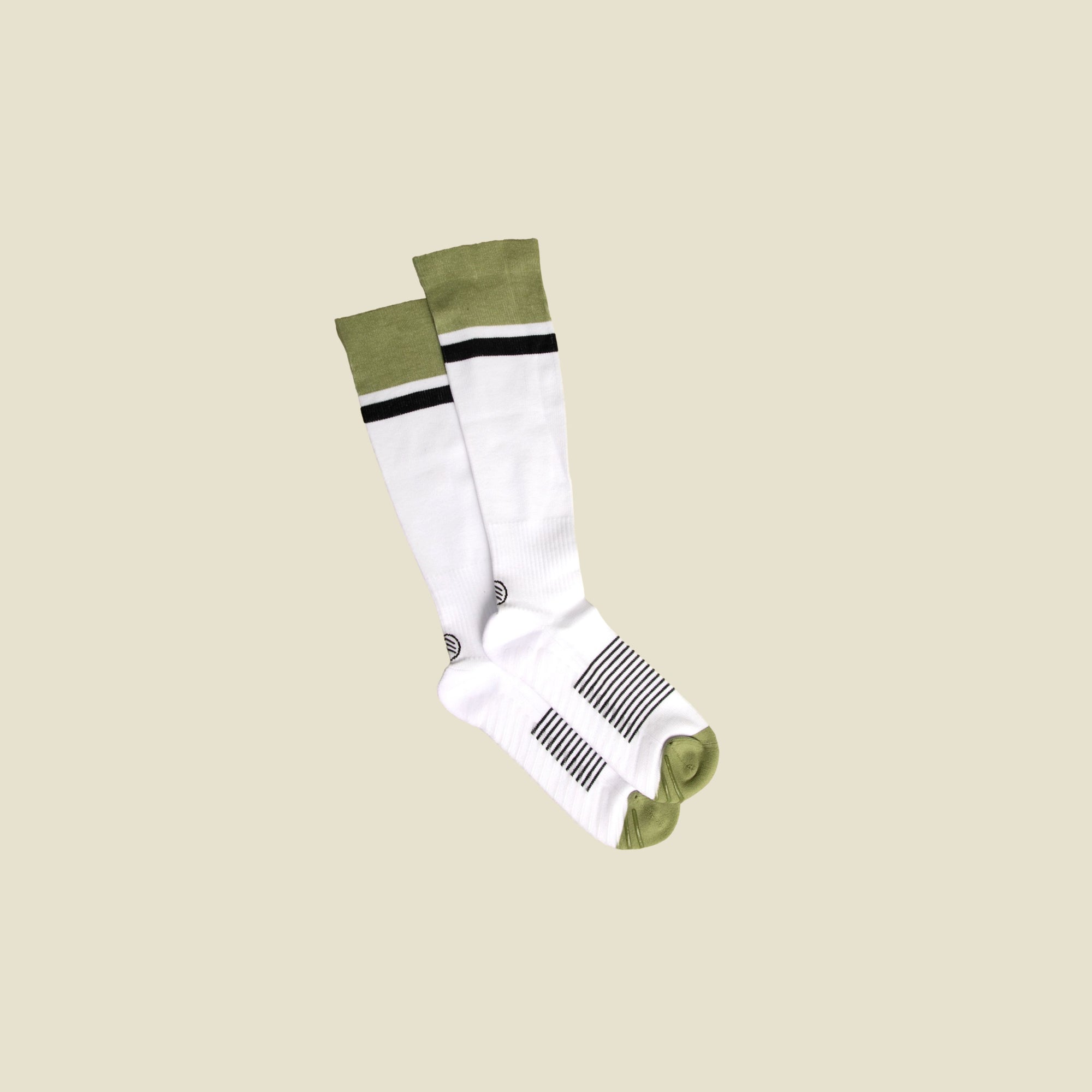 Gripjoy Socks Men's Original Crew Non-Slip Socks - 3 Pack - White S/M