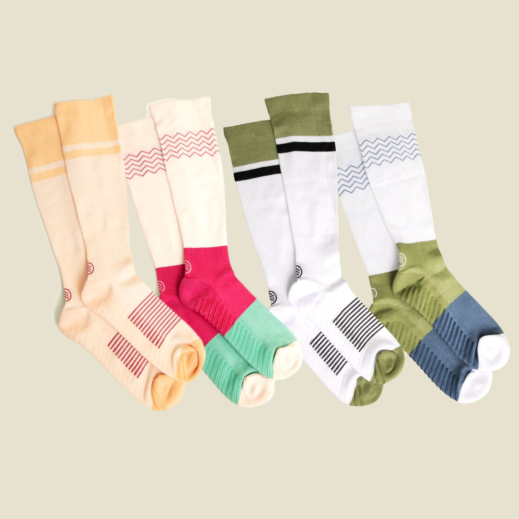 Women's Black/Grey Low Cut Ankle Non Skid Socks - 3 pairs - Gripjoy Socks