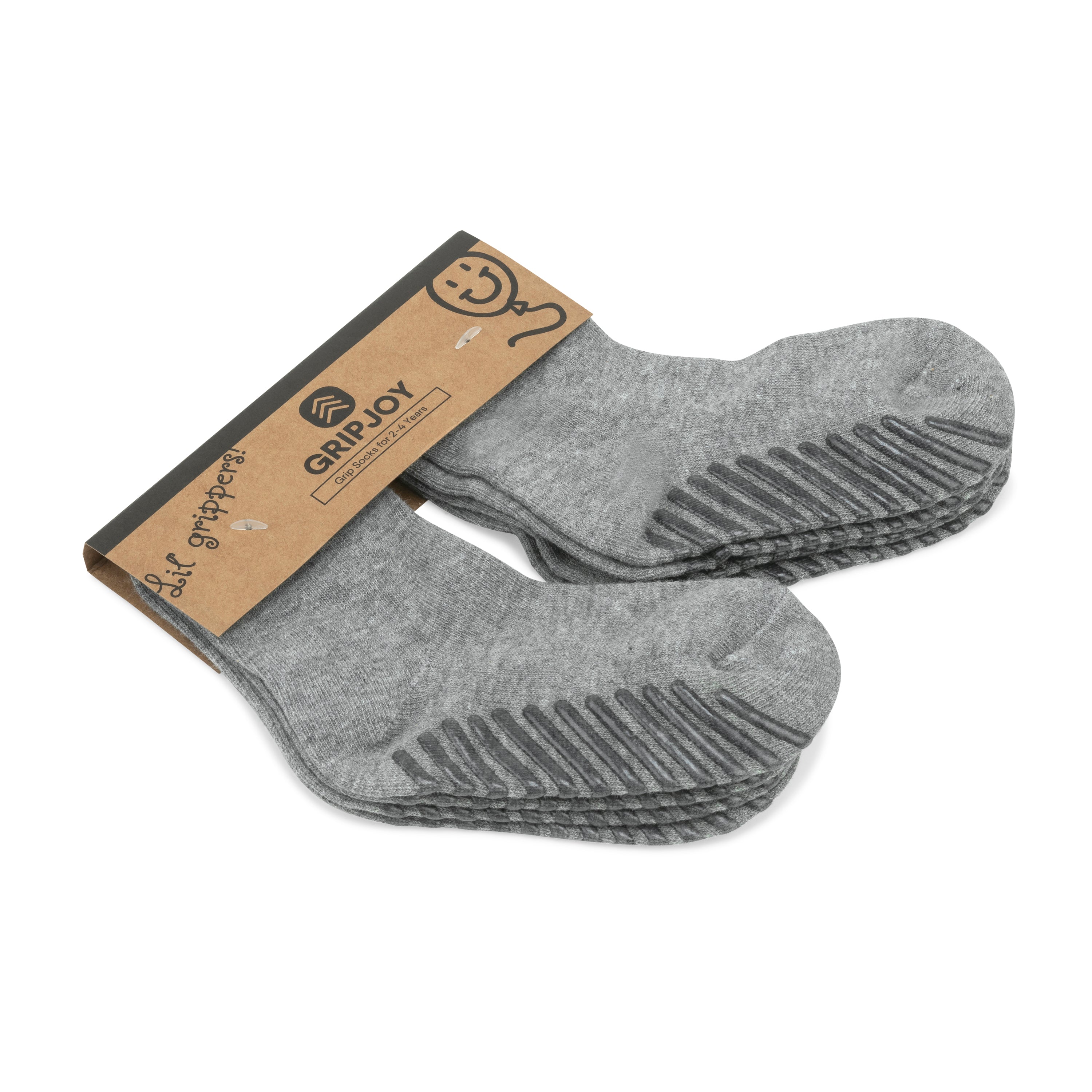 Women's Black/Grey Low Cut Ankle Non Skid Socks - 3 pairs - Gripjoy Socks