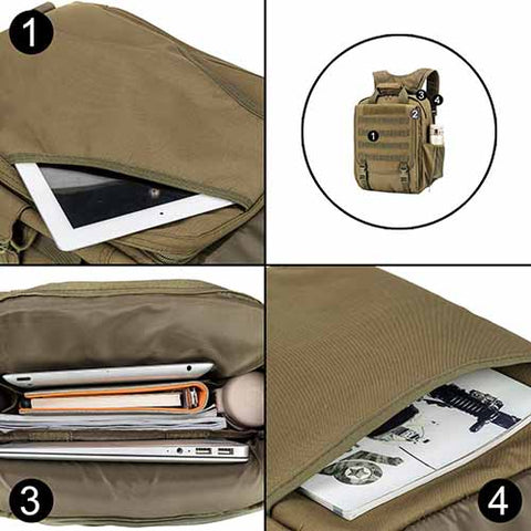 Multi-function Military Laptop Backpack