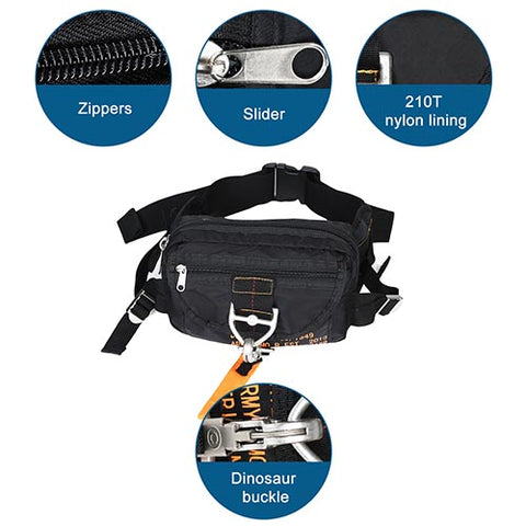 Parachute Style Waist Pack Running Bag