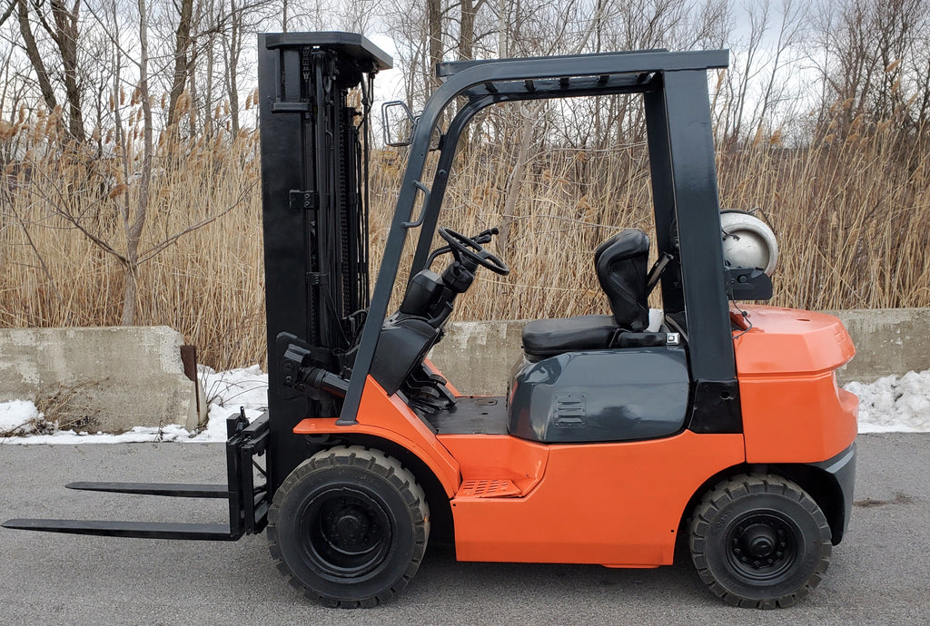 2007 Toyota 7fgu25 5 000 Lb Lpg Forklift Side Shift Pneumatic 86 189 3