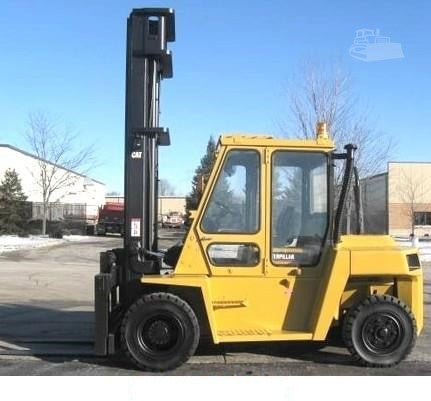 2013 Cat Dp70e 15500 Diesel Forklift Pneumatic Std Mast Ss Fp